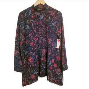 Westbound Floral Print Long Sleeve Top Size Medium